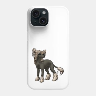 Dog - Chinese Crested - Hairless - Black and White Phone Case