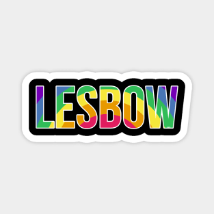 Lesbow Rainbow Word Gay Pride Month 2 t-shirt Shirt Tee Gift Magnet