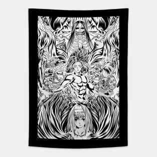 Eren Rumbling Titan Tapestry