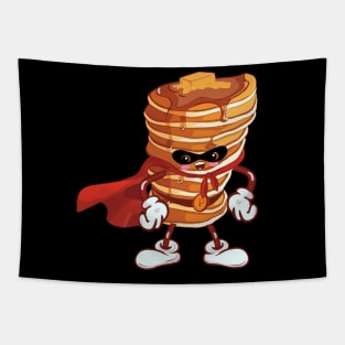 Captain pancake kawaii hero Butter Tapestry