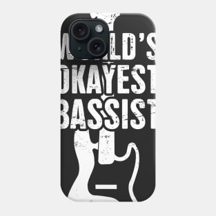 Funny Distressed Bass Guitar Player Design Phone Case