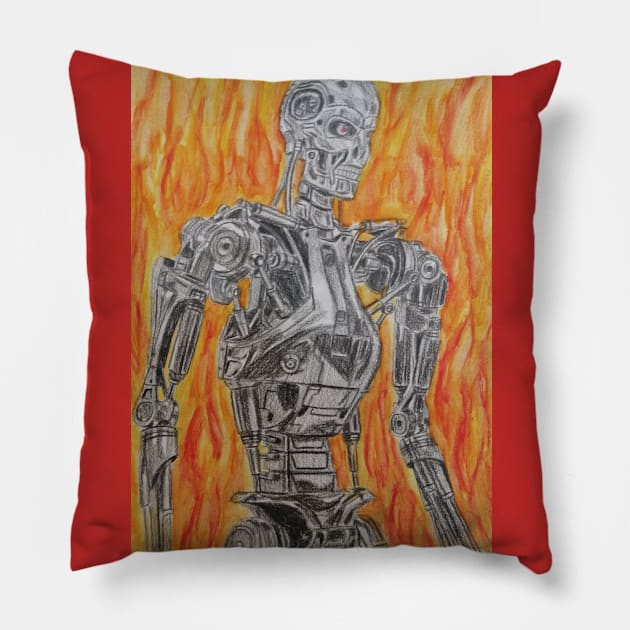 T 800 Pillow by An.D.L.