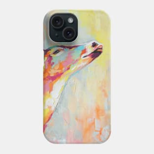 Conceptual abstract painting of a deer muzzle. Phone Case