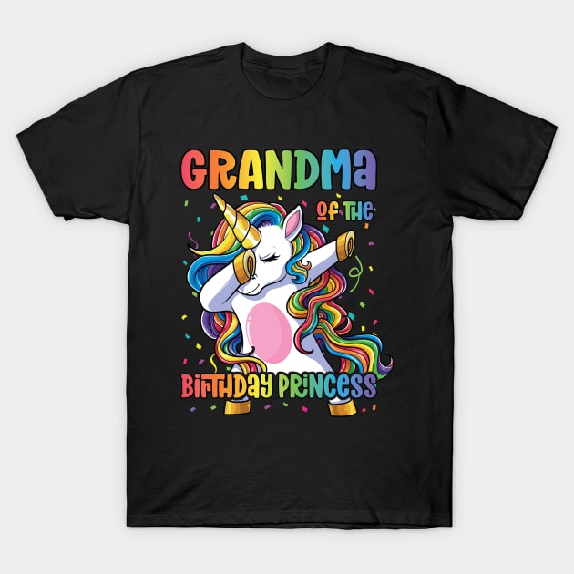 Grandma Of The Unicorn Birthday Girl T-Shirt Matching Shirt Grandma Of The Unicorn Birthday Girl T-Shirt Matching Shirt