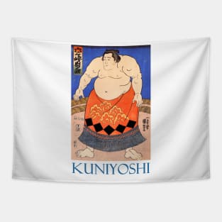 Sumo Wrestler by Utagawa Kuniyoshi Tapestry