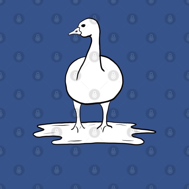 Goose in a Puddle by Eirenic