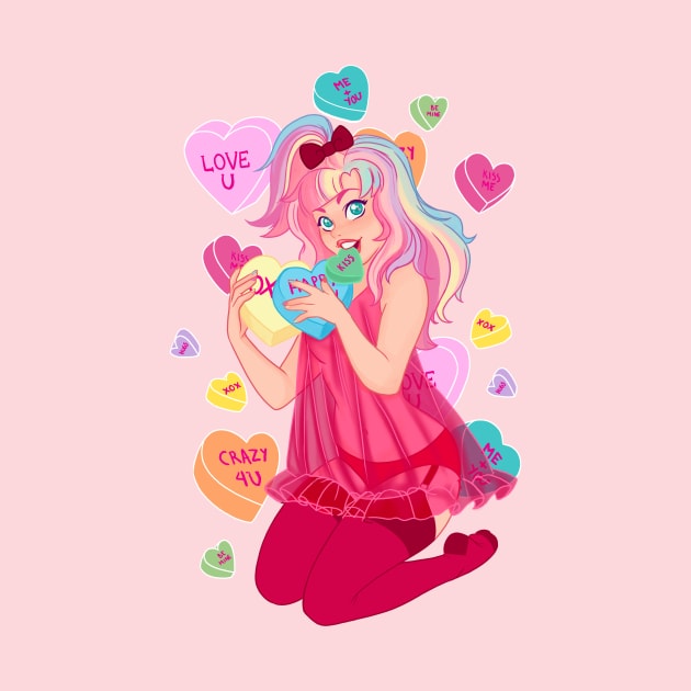 candy hearts by melivillosa