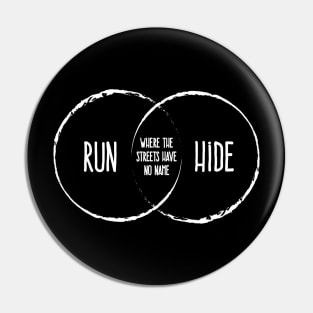 Run and Hide Venn Diagram Pin