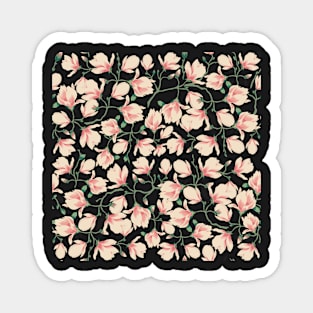 Magnolia flower pattern 2 Magnet