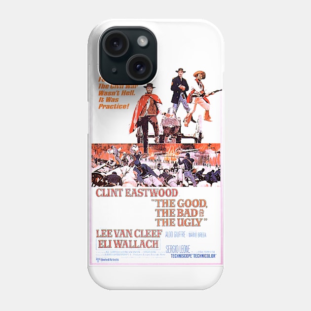 Classic Spaghetti Western Poster - Good, Bad, Ugly Phone Case by Starbase79