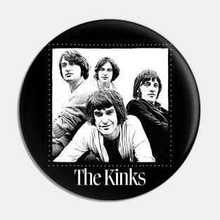 The Kinks  / Retro Style Fan Design Pin