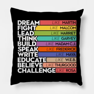 Black Lives Matters - Black Leaders Black History Month Pillow