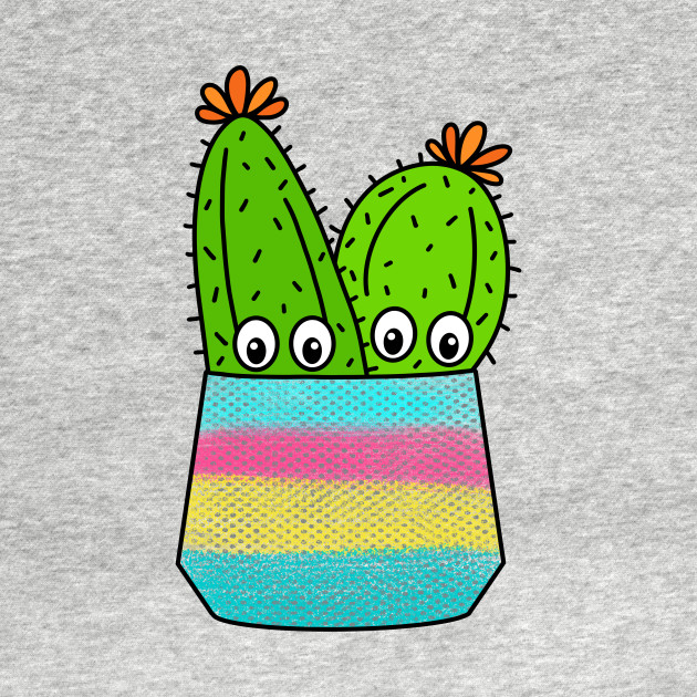 Cute Cactus Design 280 Cute Cacti In Spray Painted Pot Cactus