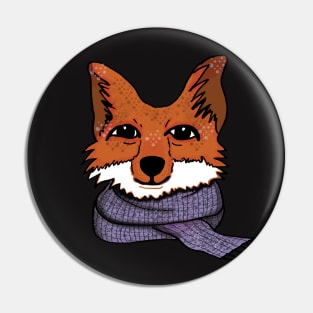 Cozy Fox Pin