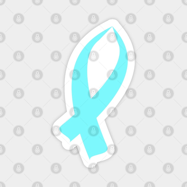 Awareness Ribbon (Light Blue) Magnet by BlakCircleGirl