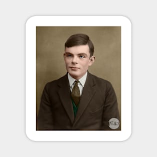 Alan Turing, 1927 - Colorized Magnet