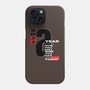 January 2023. Motivational saying. Phone Case