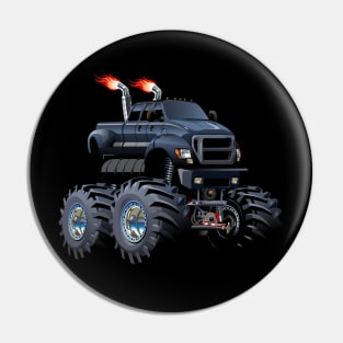 Cartoon monster truck Pin