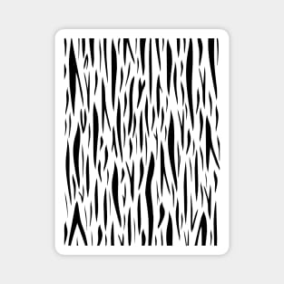 BLACK And White Tiger Magnet