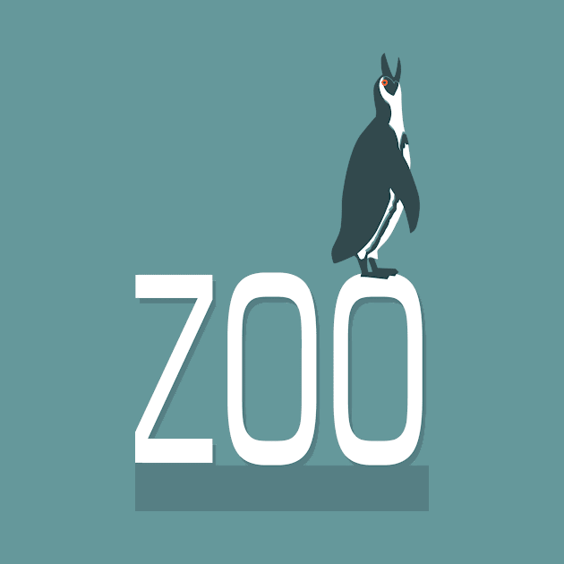 Zoo sign with penguin by Hayh0