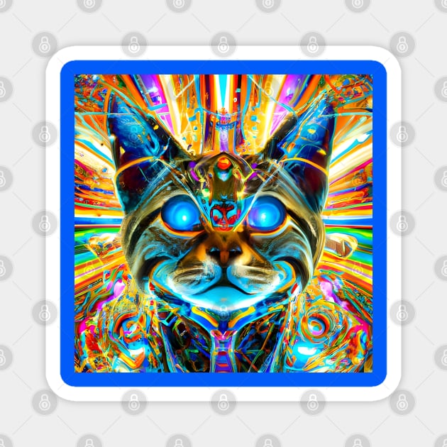 Kosmic Kitty (2) Magnet by TheThirdEye