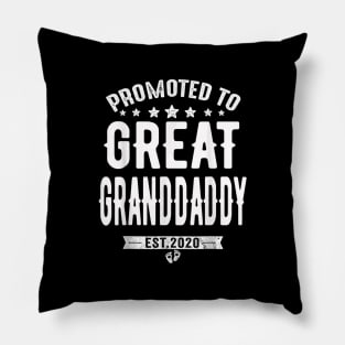 Promoted To Great Grandaddy est 2020 Shirt Father's Day Gift T-Shirt Pillow