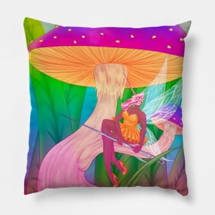 Mushroom Fairy Pillow