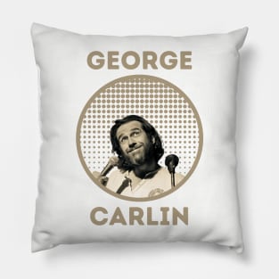 george carlin || smoth cokelat Pillow