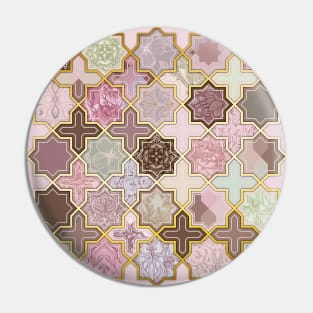 Neapolitan Geometric Tile Pattern Pin