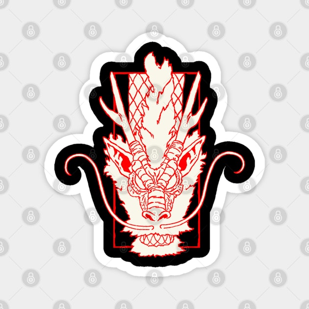 oriental red dragon Magnet by ebayson74@gmail.com