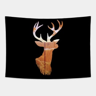 Deer Silhouette Art Tapestry