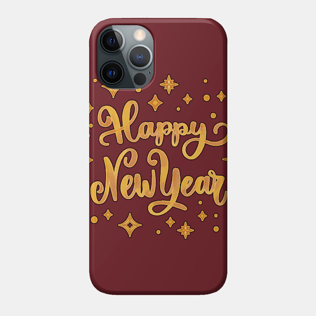 Happy New Year Stars - Happy New Year - Phone Case