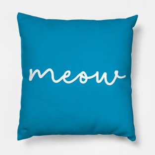 Cat meow (white) Pillow