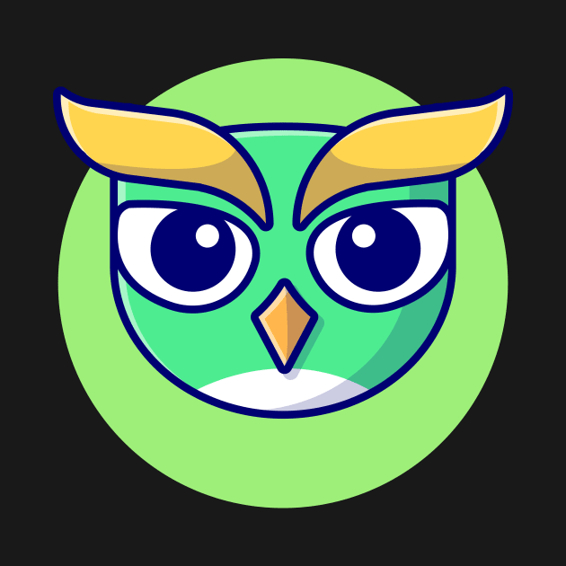 Cute Owl Cartoon Vector Icon Illustration by Catalyst Labs