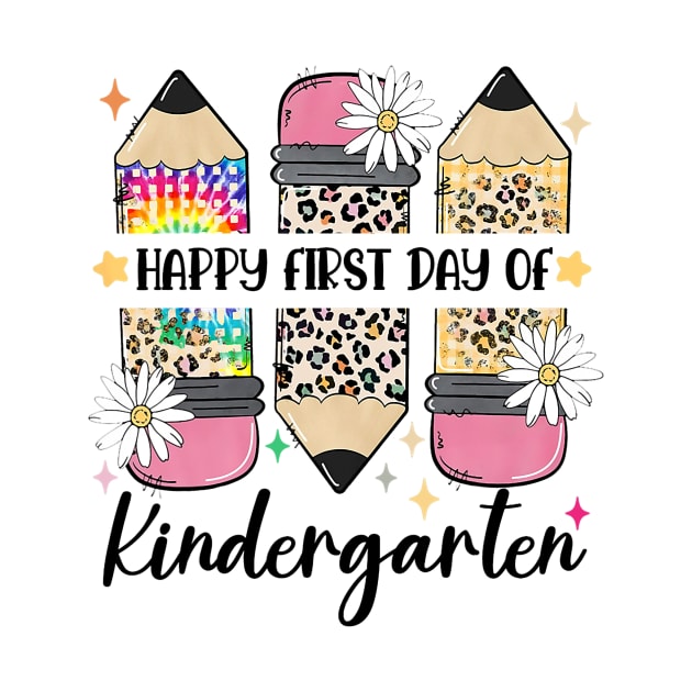 First Day Kindergarten Teacher Leopard Pencil Back to School by torifd1rosie