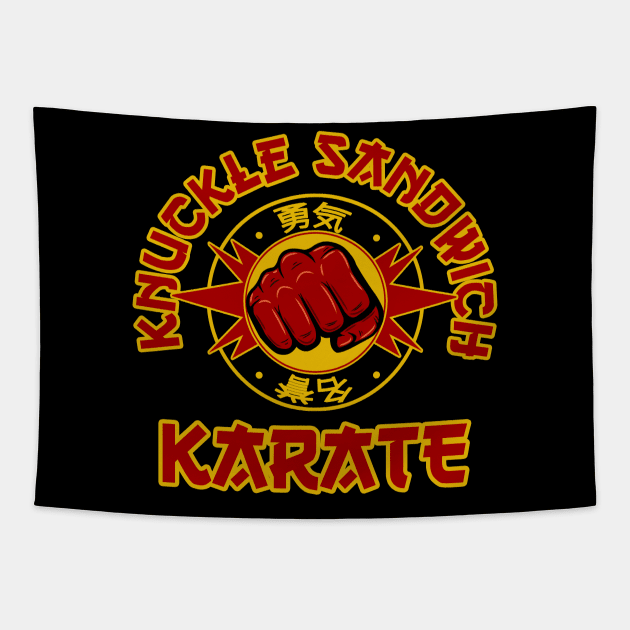 Knuckle Sandwich Karate Tapestry by SimonBreeze