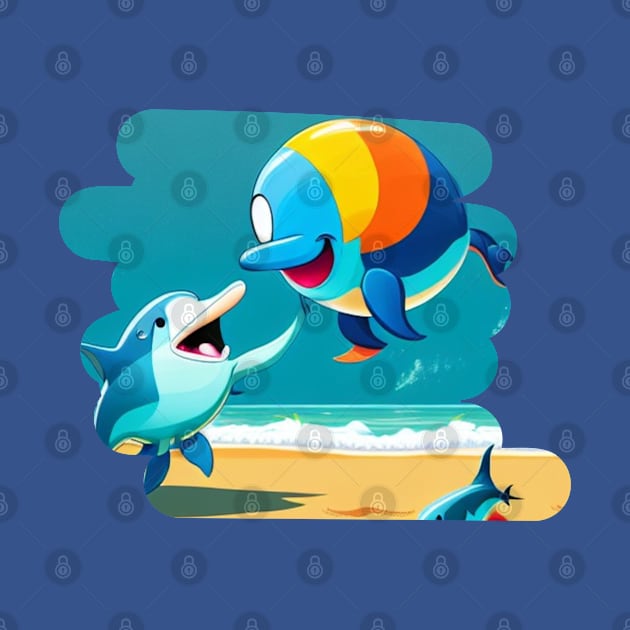 Baby blue dolphin by ShopColDigital