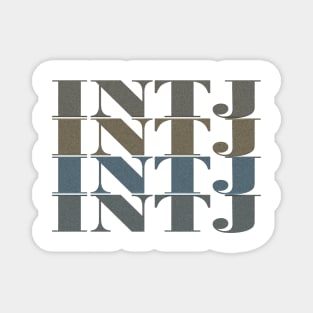 INTJ - Vintage Design | Personality Type | T-Shirt | Myers Briggs | MBTI | Typology | Mastermind | Architect Magnet