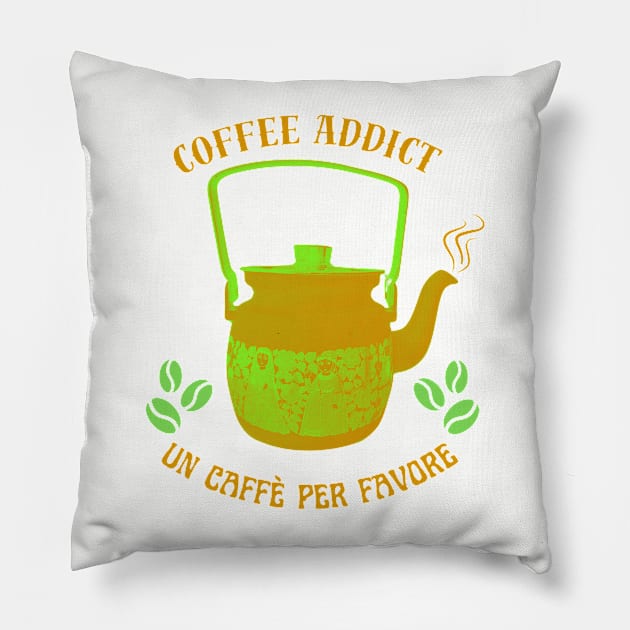 Coffee addict Pillow by happygreen