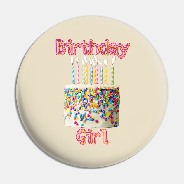 Birthday Girl Pin by funhousejen