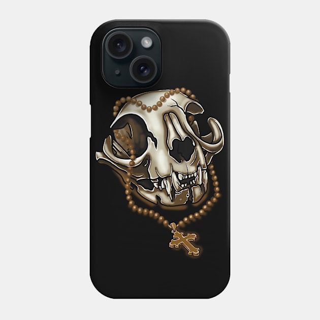 Skull and crucifix Phone Case by Dugleidy Santos