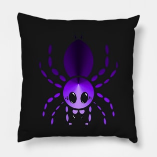 Colorful Cartoon Tarantula (Purple) Pillow