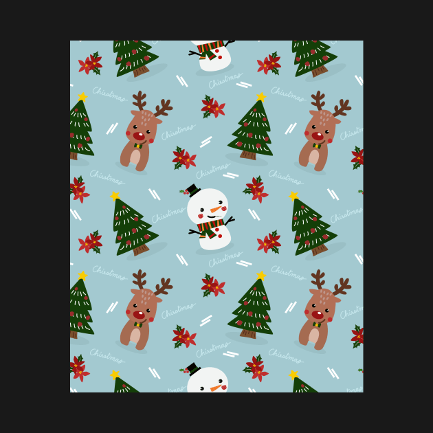 tree, reindeer, snowman, holidays, christmas by AnnaMartaFoley