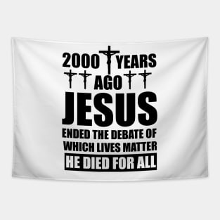 Christian Gift 2000 Years Ago Jesus Ended the Debate Tapestry