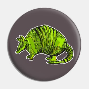 Green Armadillo Pin