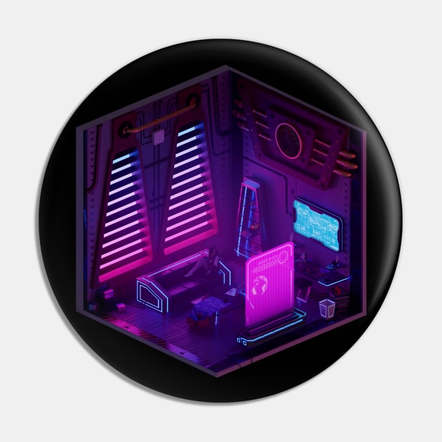 Cyberpunk Room Pin by MartaMS