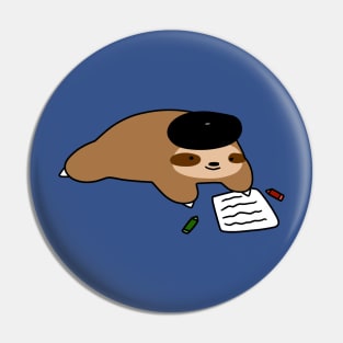 Beatnik Sloth Pin