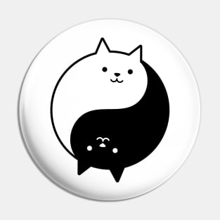 Yin Yang Cats Pin