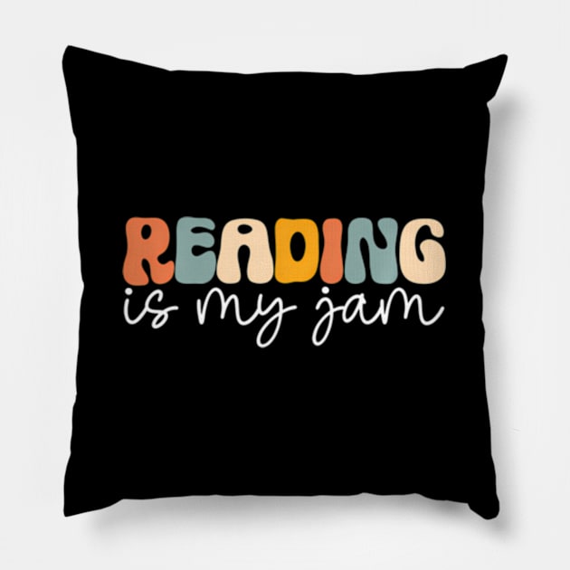 ny Book s For Bookworms Reading Is My Jam Pillow by Ro Go Dan