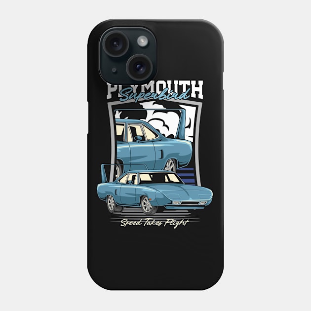 1970 Plymouth Superbird Muscle Car Phone Case by milatees